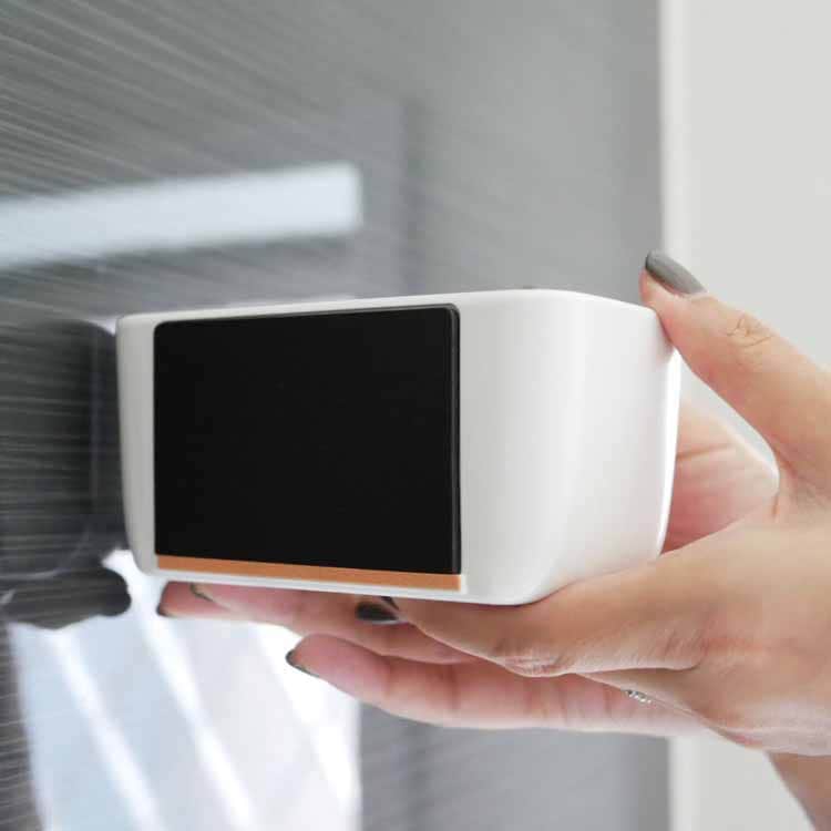Magnetic Bathroom Trinket Box, White