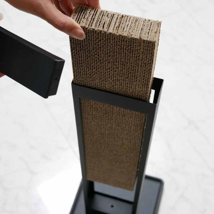 tower 猫の爪とぎスタンド ブラック