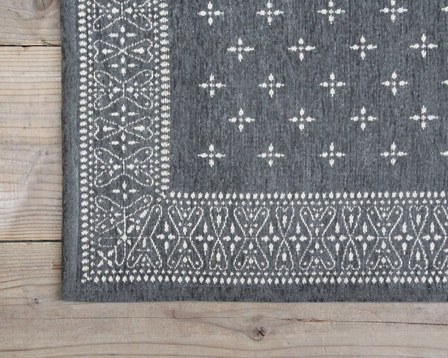 Cross Bandana Rug Gray クロスバンダナラグ グレー 200×200cm
