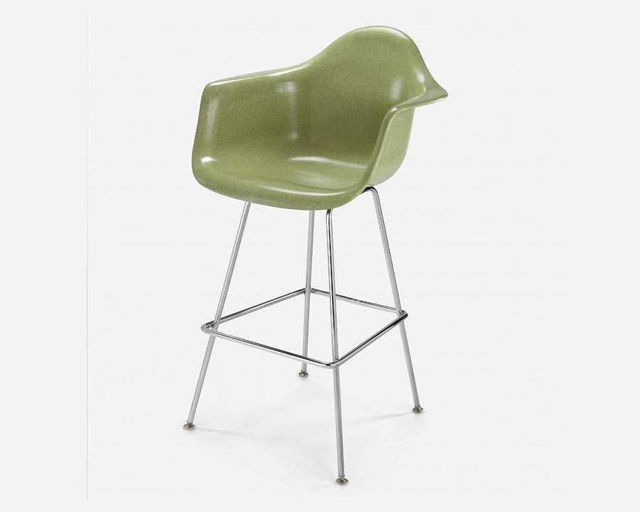 Fiberglass Arm Shell Chair CELERY