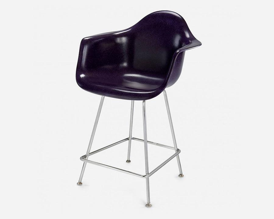 Fiberglass Arm Shell Chair PURPLE