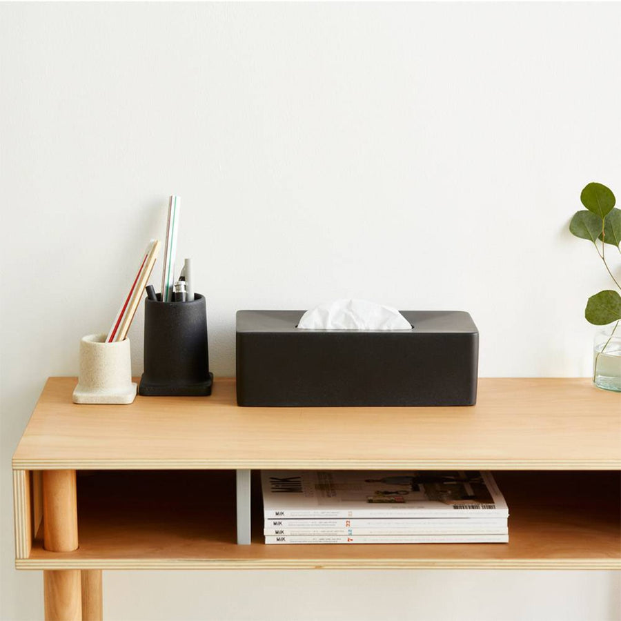 Bar Grande Tissue Case, Stone Sand Black