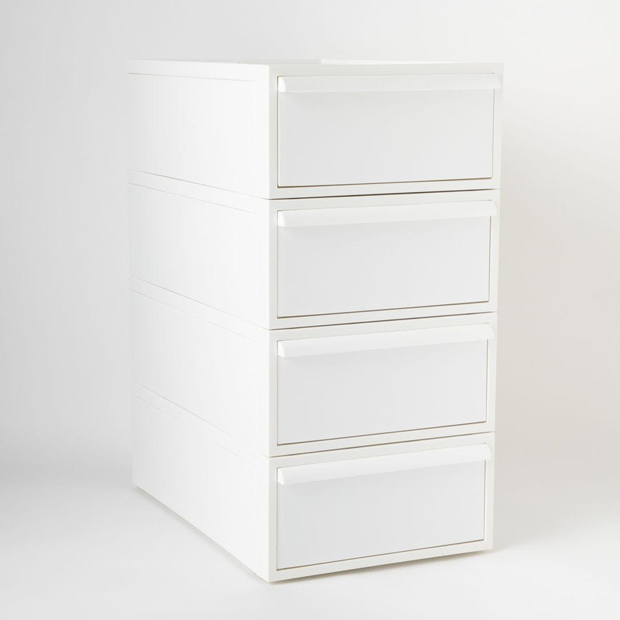 Closet System, Small Drawers, Set of 4, All White