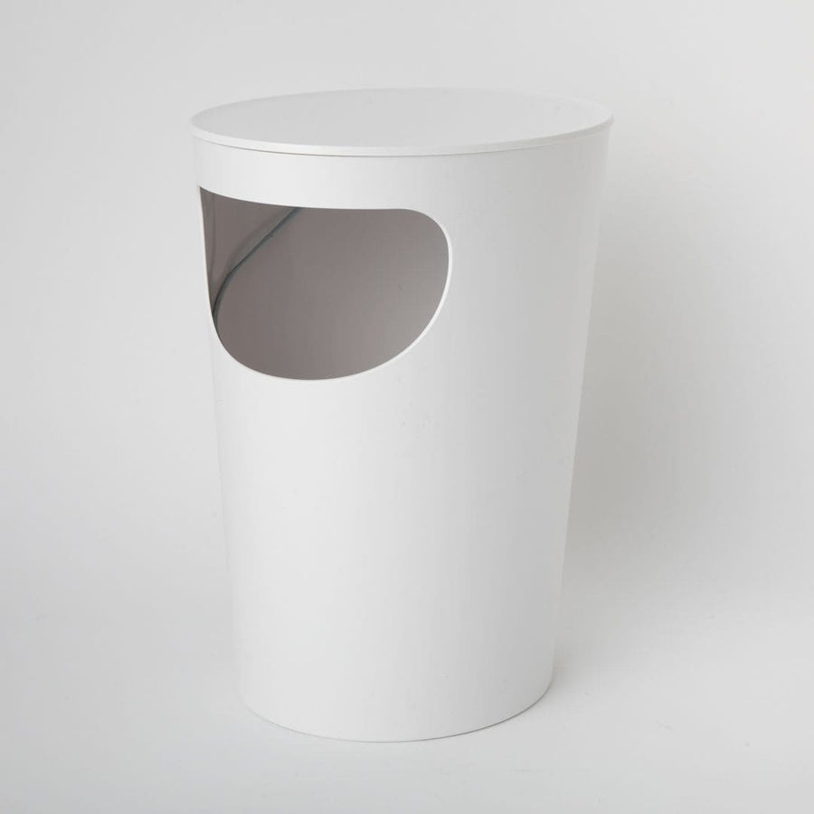 サイドテーブル ホワイト 蓋つき