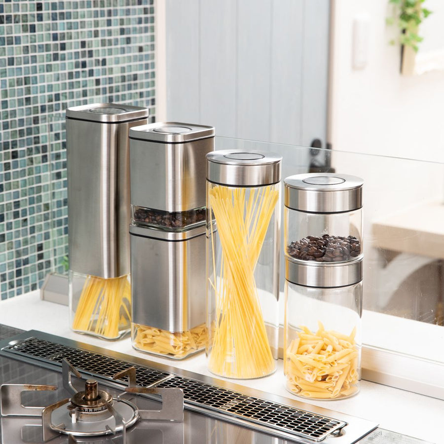 CYLINDER JAR WITH PRESS LID M