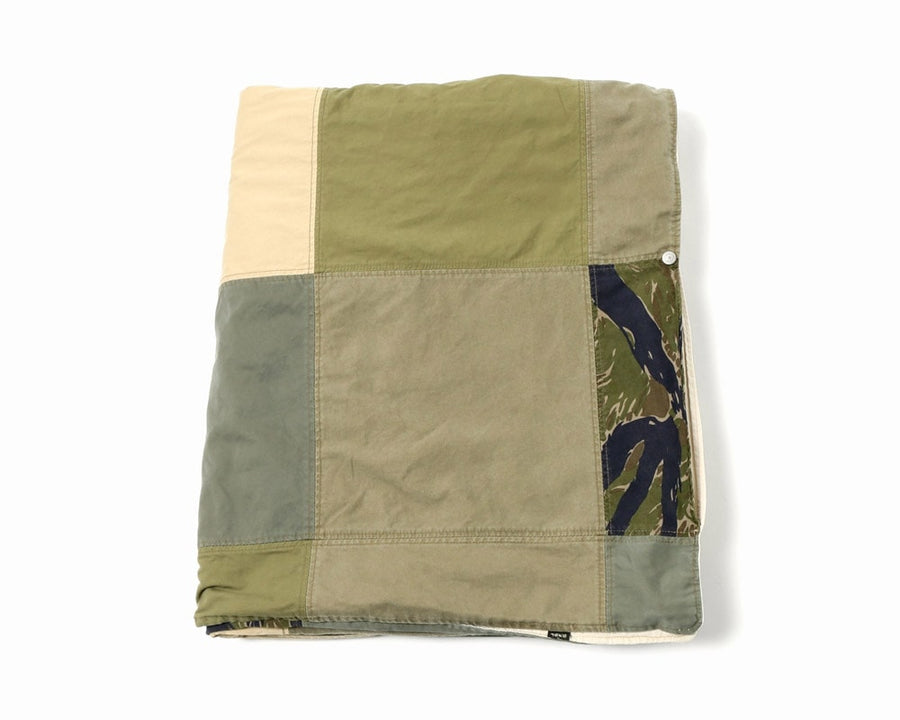 CS FUTON COVERLET / MILITARY PATCWORK Kotatsu futon cover military