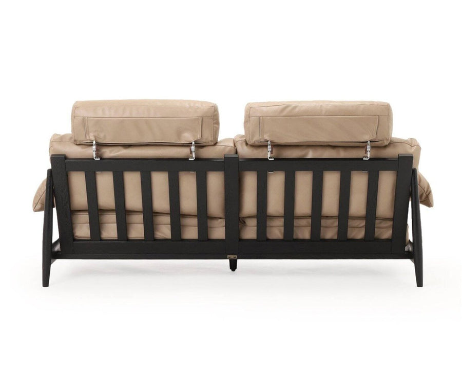 MADEIRA SOFA PU BK FRAME Madeira sofa PU leather black frame