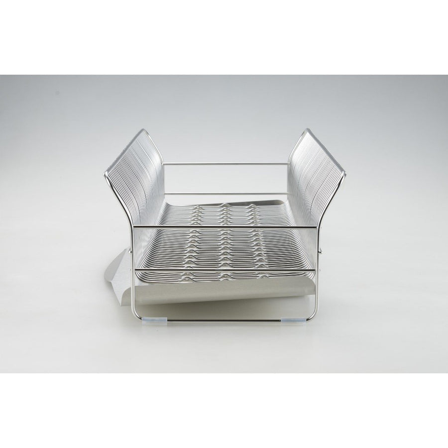 Hanauta Vertical Dish Drainer, Long, Silver