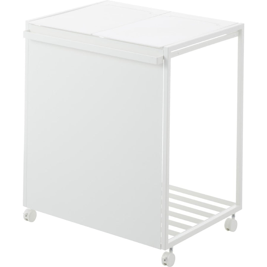 Tower 45L lidded blindfolded trash cart with 2 compartments