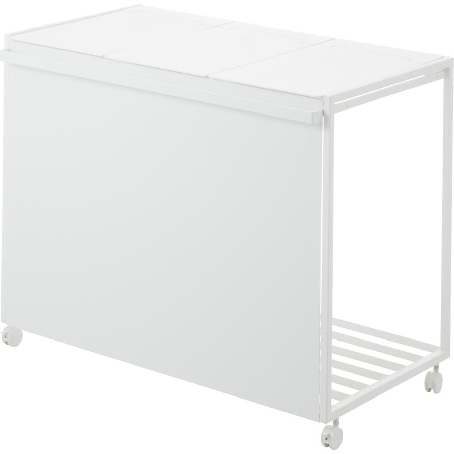 Tower 45L lidded, privacy-protected trash cart with 3 compartments