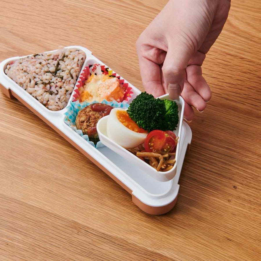 FOODMAN Antibacterial Slim Bento Box, Rice Ball Case, 2-Piece Set