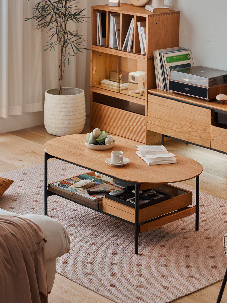 Center table with open shelf