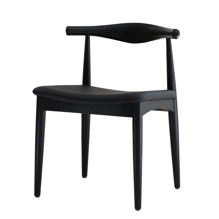 Simple modern wooden square dining chair