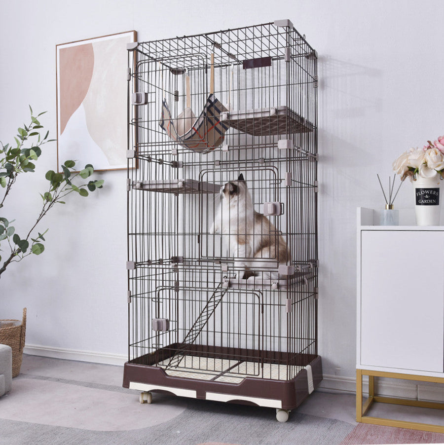 3-tier cat cage with casters