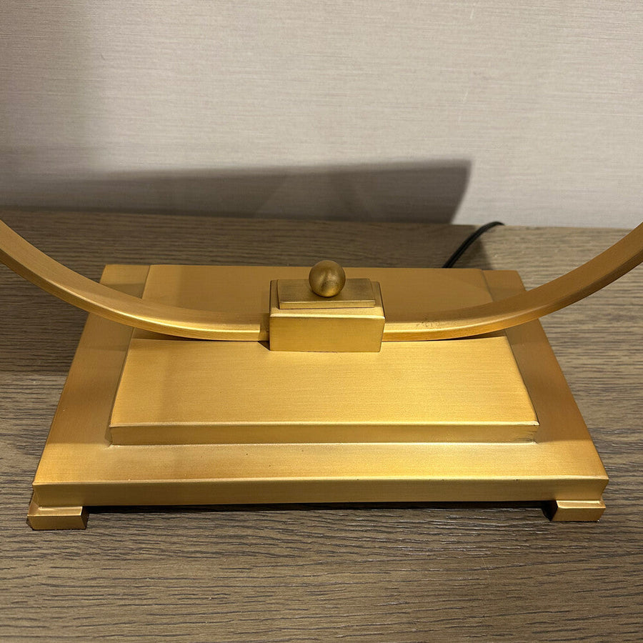 Luxury Steel Shade Gold Table Lamp