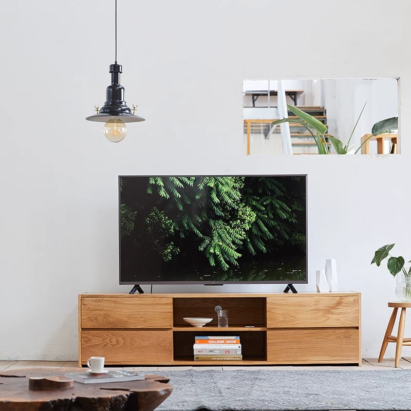 White oak TV cabinet