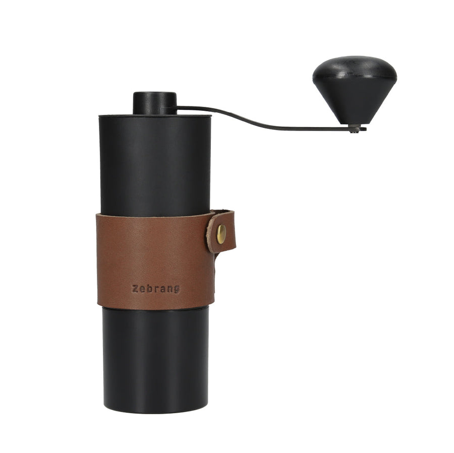 Stainless steel cutter and leather handle holder set