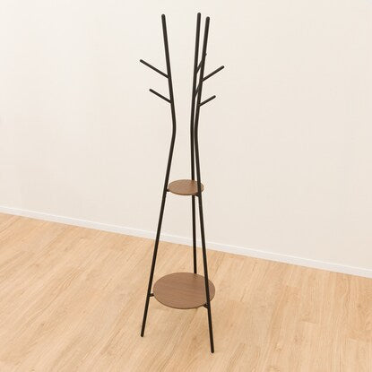 Pole hanger with shelf (Middle brown/black SR02)