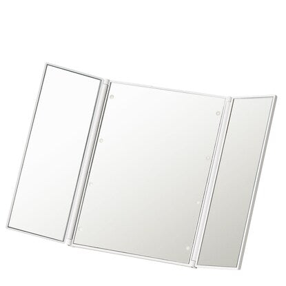 Compact mirror with LED light (white)