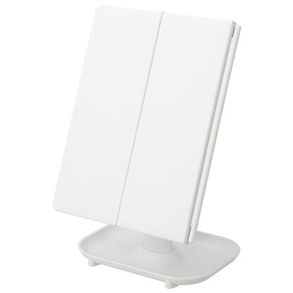 LED 3-sided table mirror Pieri (white)