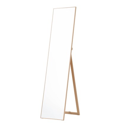 Sotie (Natural) - A thin frame stand mirror that allows you to see your entire body