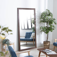 ニトリ(NITORI) 大型立掛けミラー（幅90×高さ180cm ライトブラウン