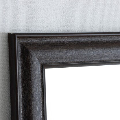 Large standing mirror (width 90 x height 180 cm, dark brown)