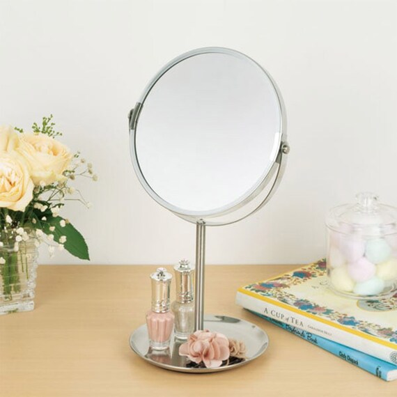 3x mirror cosmetic mirror with high type tray (HL6019 with tray)