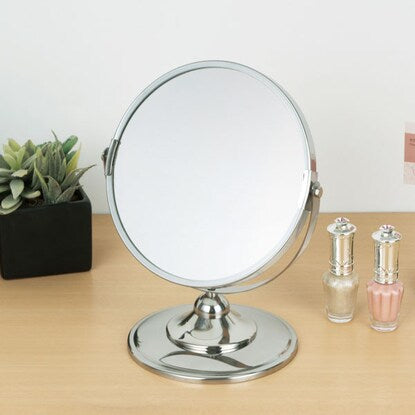 Cosmetic mirror with 3x magnification, low type (HL6006-3X)