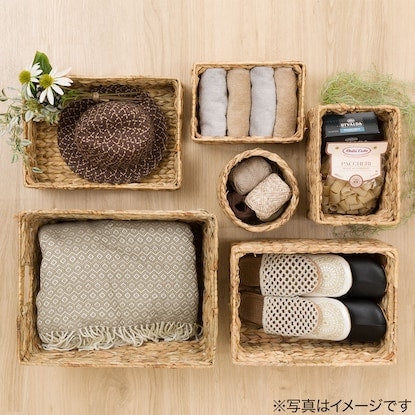 Natural Material Basket, Horizontal Half