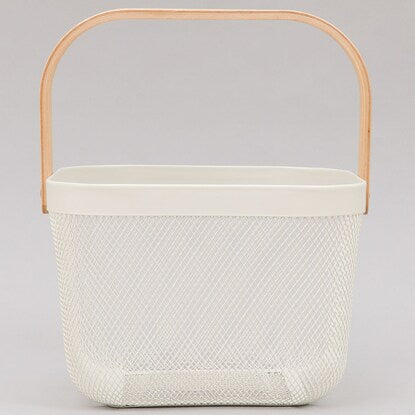 Steel Basket Square (White)