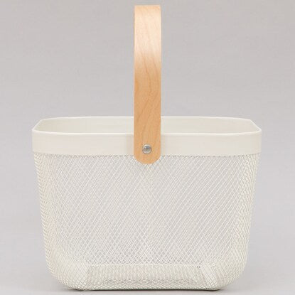 Steel Basket Square (White)