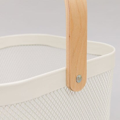 Steel Basket Square (White)