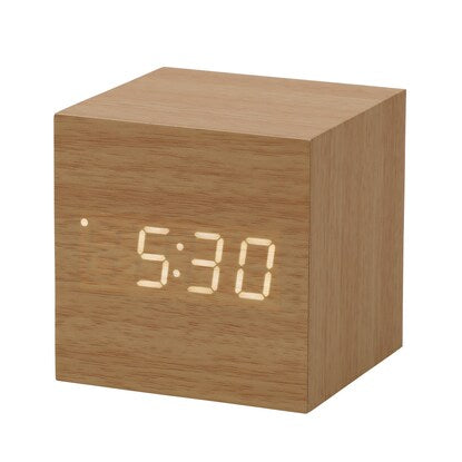 LED digital clock (S light brown 001HT)