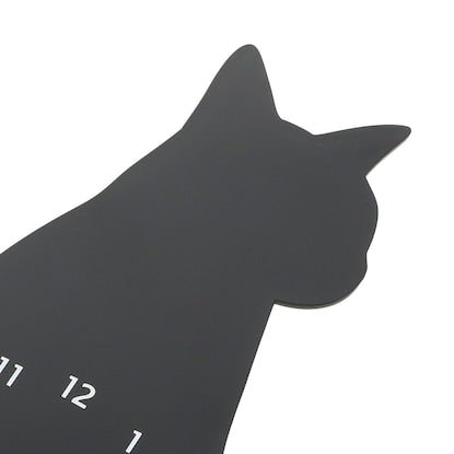 Moving tail wall clock black cat