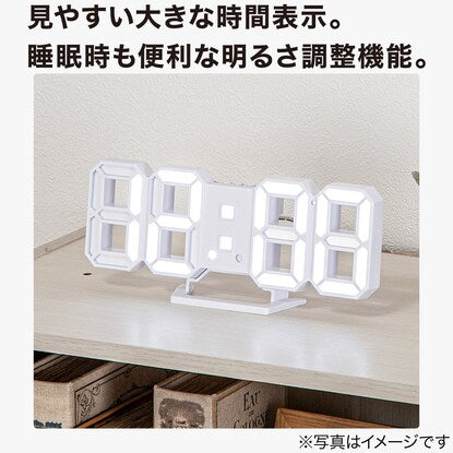 3D character LED digital clock (002SL)