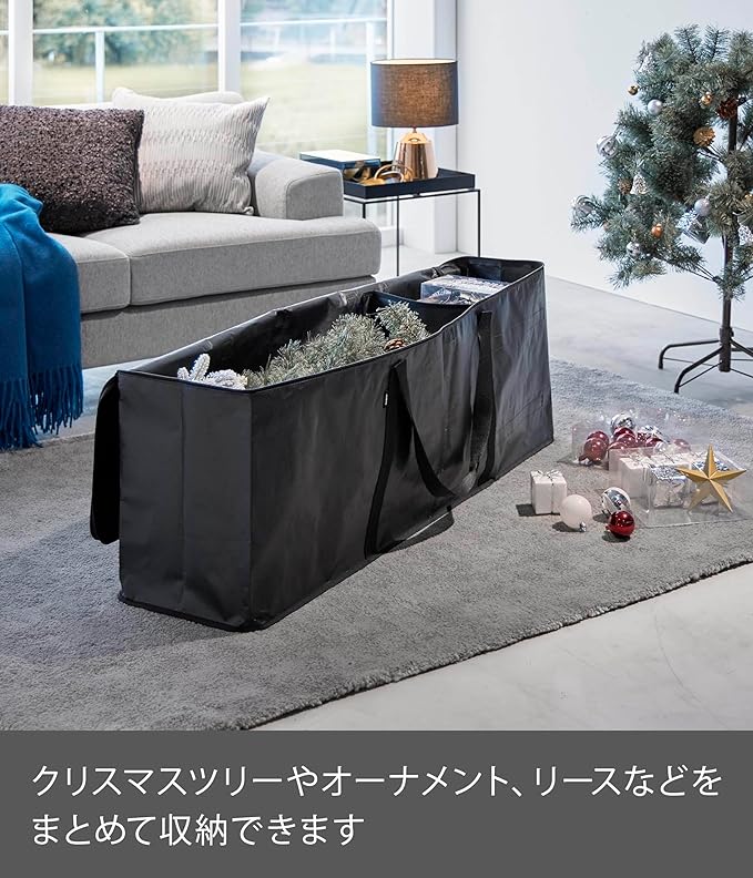 Tower Christmas Tree Storage Bag Black Outdoor Supplies Futon Clothes Storage