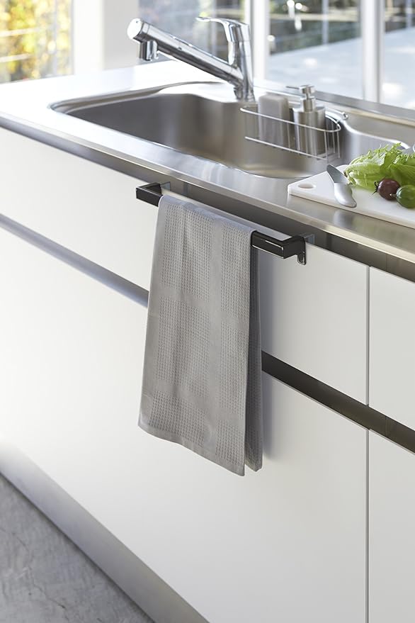 Tower Kitchen Towel Hanger Bar Wide Black