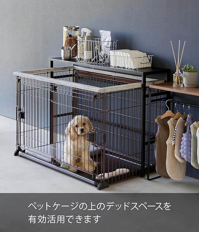 tower extendable pet cage top rack black console table side table