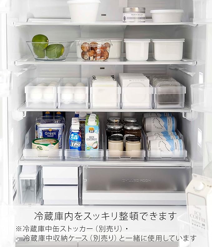 Tower Refrigerator Medium Egg Case, White, Refrigerator Storage, Fully Utilize the Back