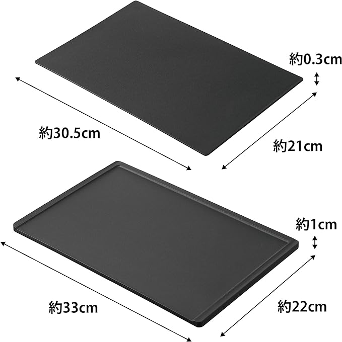 tower 抗菌 まな板&シートまな板 セット ブラック まな板 両面使用可能