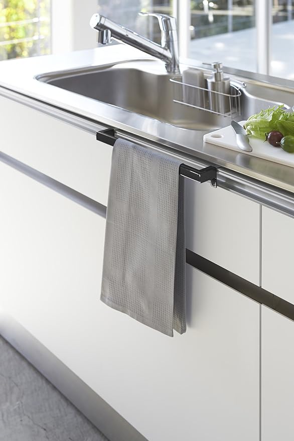 Tower Kitchen Towel Hanger Bar Wide Black