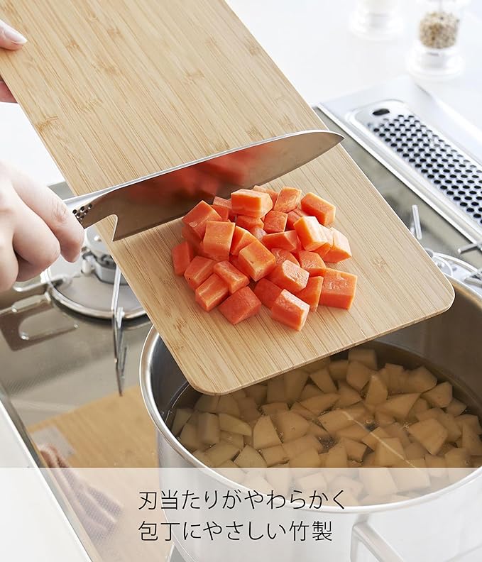 tosca Cutting Board Long White Bamboo Cutting Board Can be placed over the sink