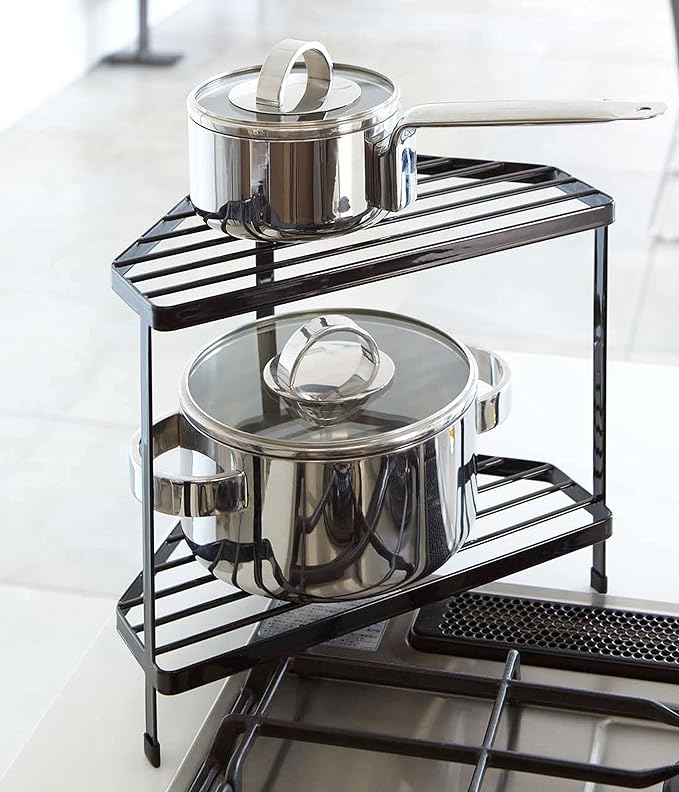 tower kitchen corner rack black