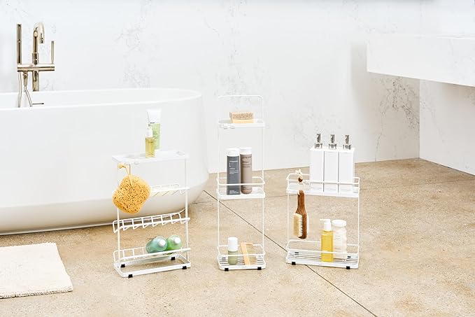 Tower Bath Bottle Rack, White