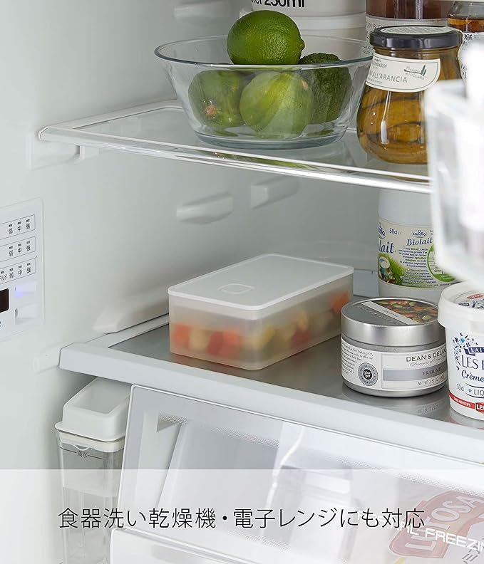 Tower Airtight Storage Container with Valve, White, Square, for Condiments, Tea Leaves, Anti-Oxidation