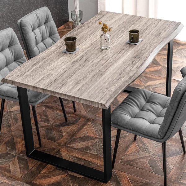 Single wooden dining table for 4 people [140×80cm]