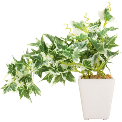 Fake green (Ivy pot white green F201-80A/90)