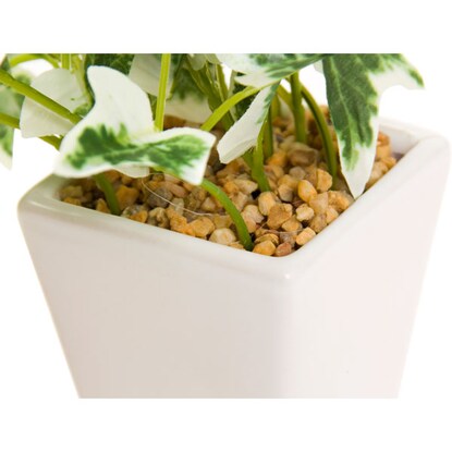 Fake green (Ivy pot white green F201-80A/90)