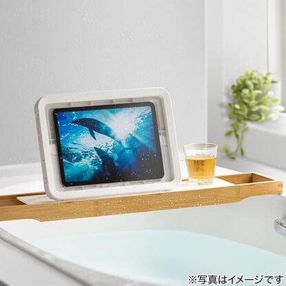 マグネット・角度調整スタンド付きタブレット防水ケース（MAGCASET）